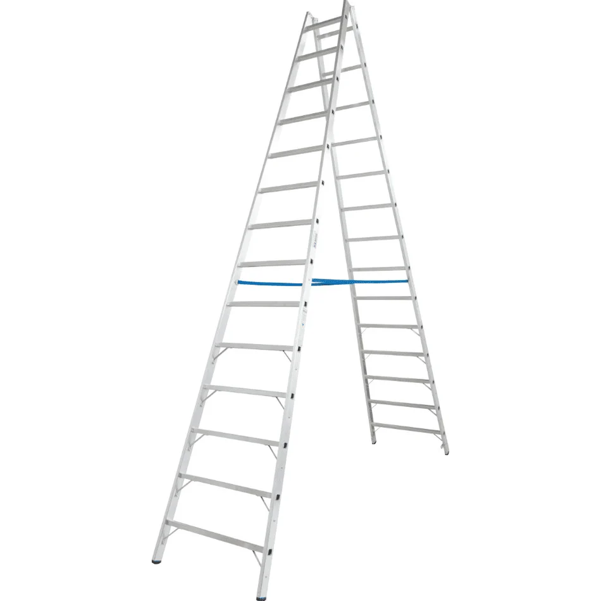 Двухсторонняя алюминиевая стремянка STABILO 2х14 ступеней